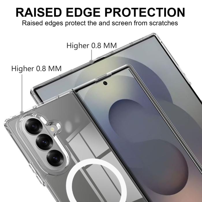 Bild 5, Samsung Galaxy Z Fold 7 Skal MagSafe Hybrid Transparent
