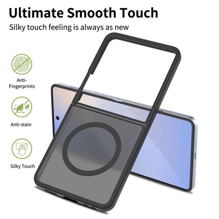 Bild 2, Samsung Galaxy Z Flip 7 Skal MagSafe Skin Touch Svart