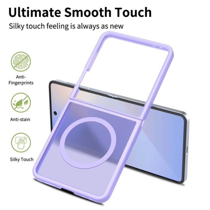 Bild 2, Samsung Galaxy Z Flip 7 Skal MagSafe Skin Touch Lila