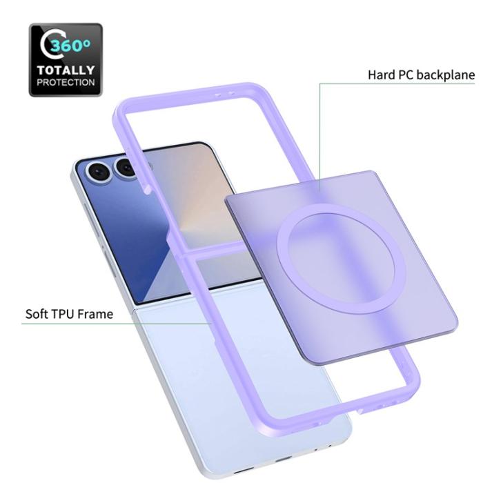 Bild 5, Samsung Galaxy Z Flip 7 Skal MagSafe Skin Touch Lila