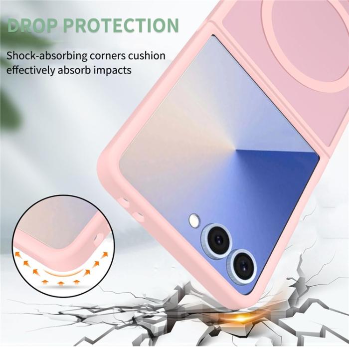 Bild 3, Samsung Galaxy Z Flip 7 Skal MagSafe Skin Touch Rosa