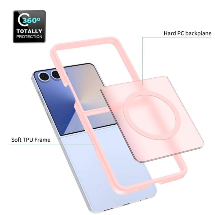 Bild 5, Samsung Galaxy Z Flip 7 Skal MagSafe Skin Touch Rosa
