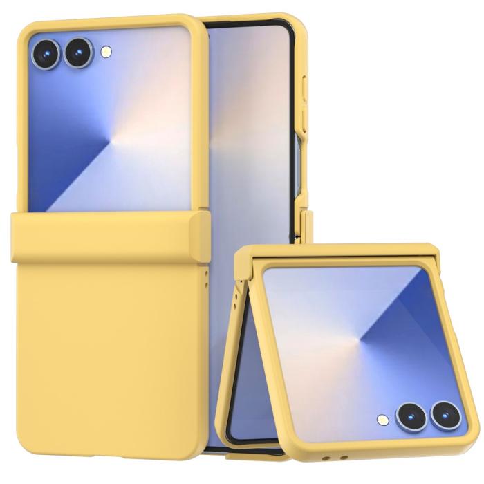 Bild 1, ABEEL Samsung Galaxy Z Flip 7 Skal Skin Feel Gul