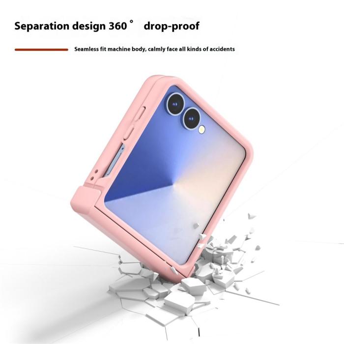 Bild 3, ABEEL Samsung Galaxy Z Flip 7 Skal Skin Feel Rosa