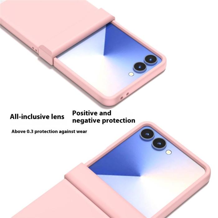 Bild 5, ABEEL Samsung Galaxy Z Flip 7 Skal Skin Feel Rosa