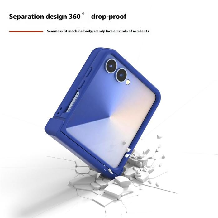 Bild 3, ABEEL Samsung Galaxy Z Flip 7 Skal Skin Feel Blå