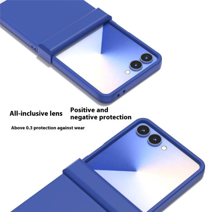 Bild 5, ABEEL Samsung Galaxy Z Flip 7 Skal Skin Feel Blå