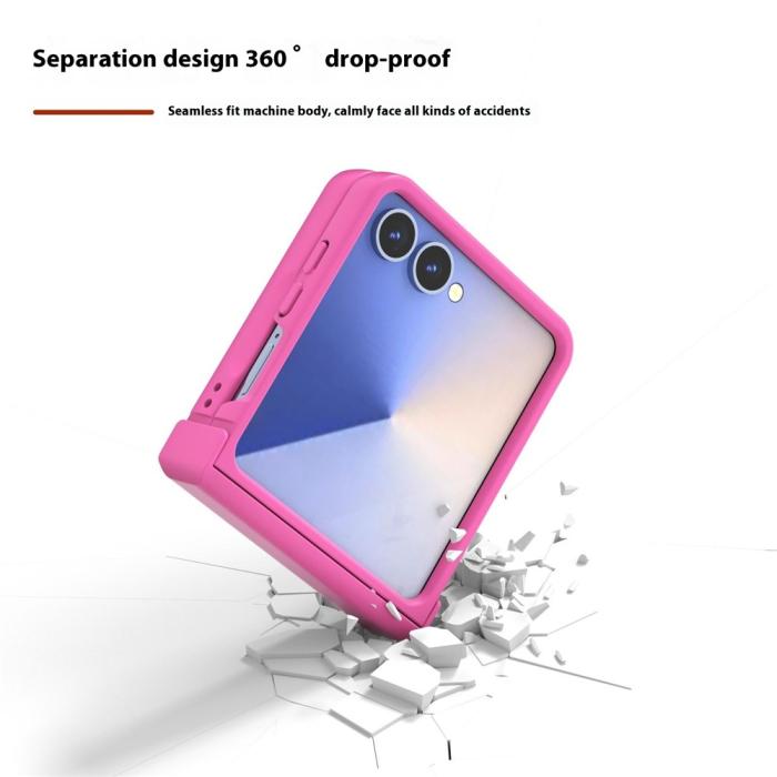 Bild 3, ABEEL Samsung Galaxy Z Flip 7 Skal Skin Feel Rosa