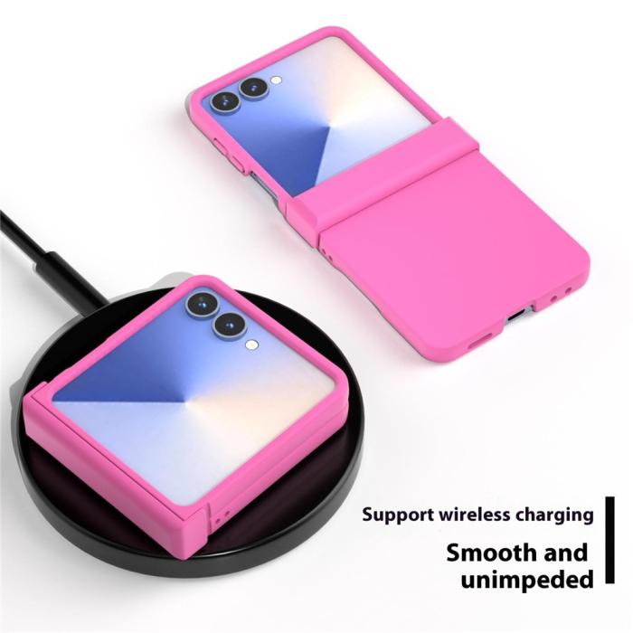 Bild 4, ABEEL Samsung Galaxy Z Flip 7 Skal Skin Feel Rosa