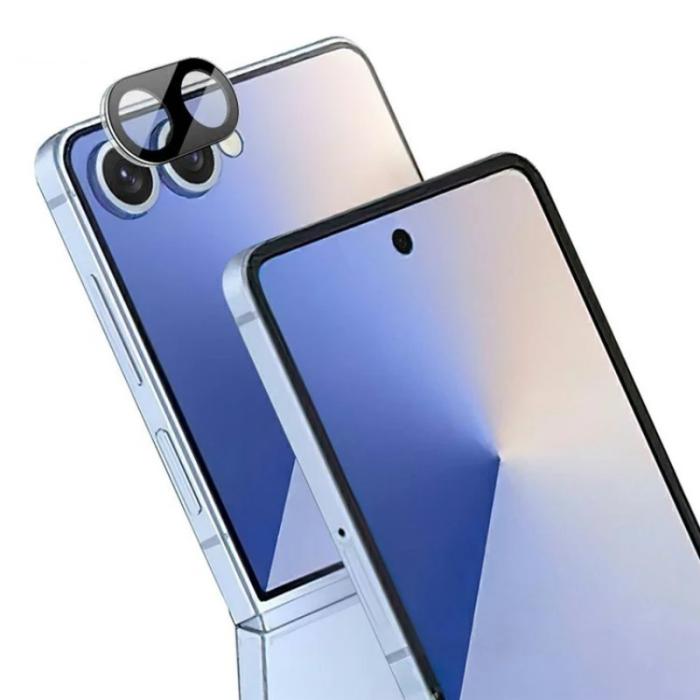 Bild 1, WANLONFENG Galaxy Z Flip 7 Linsskydd Härdat Glas Svart
