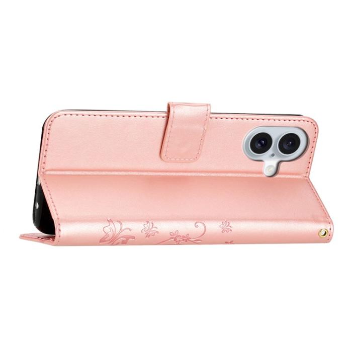 Bild 4, iPhone 17 Fodral Med Blommigt Tryck Roséguld