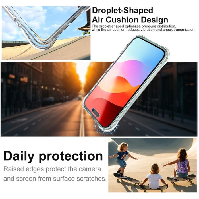 Bild 3, IMAK iPhone 17 Skal TPU Shockproof Airbag Transparent
