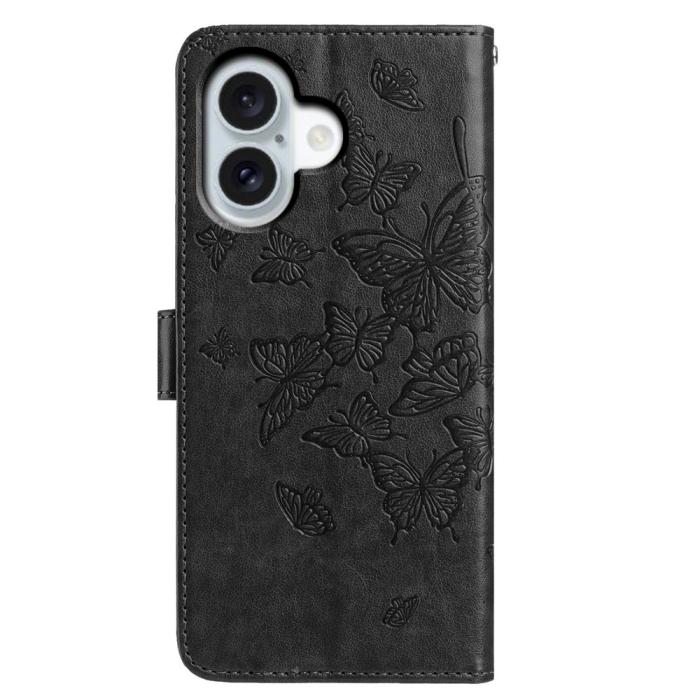 Bild 5, iPhone 17 Fodral Med Fjäril Tryck Svart