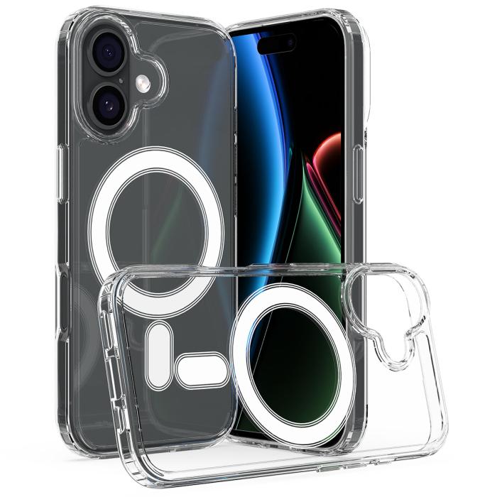 Bild 2, iPhone 17 Skal MagSafe Hybrid Transparent