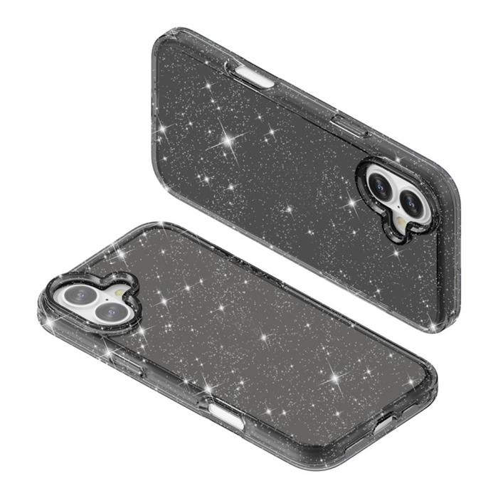 Bild 6, iPhone 17 Skal Hybrid Glitter Svart