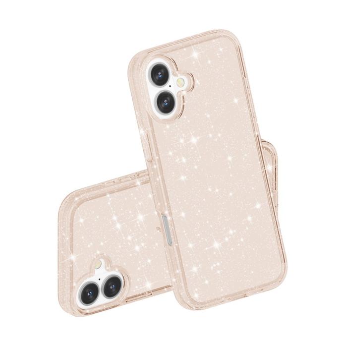 Bild 5, iPhone 17 Skal Hybrid Glitter Guld