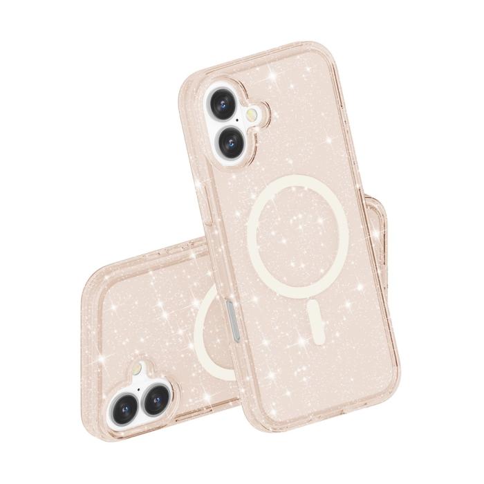 Bild 5, iPhone 17 Skal MagSafe Hybrid Glitter Guld
