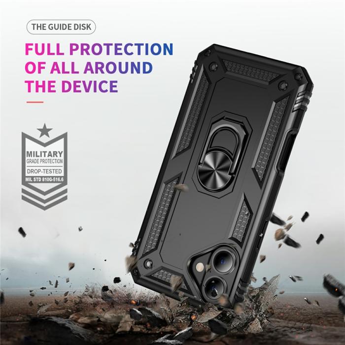 Bild 5, iPhone 17 Skal Shockproof Hybrid Ring Svart