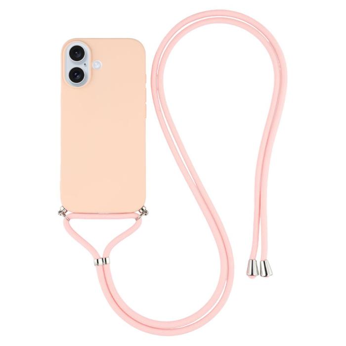 Bild 1, iPhone 17 Skal TPU Med Mobilsnöre Rosa