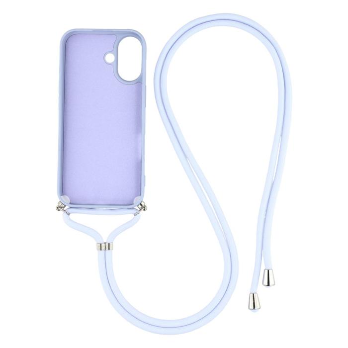 Bild 2, iPhone 17 Skal TPU Med Mobilsnöre Lila