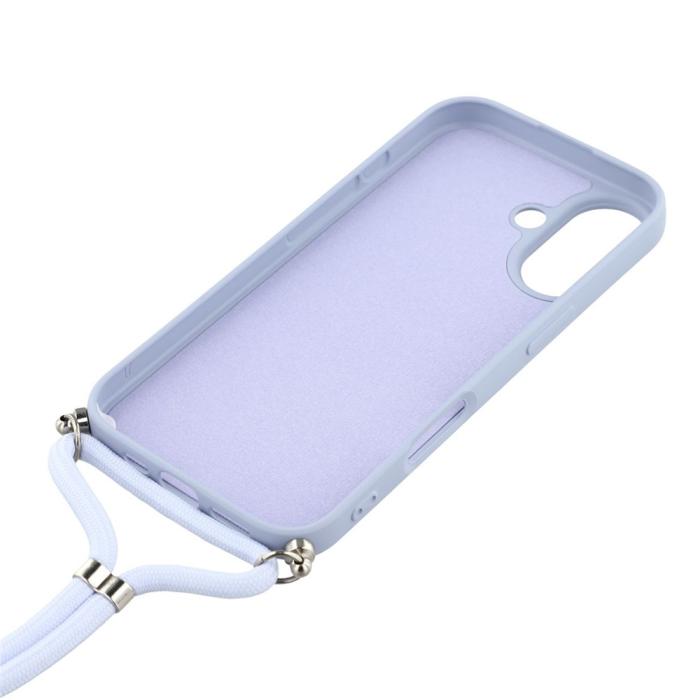 Bild 5, iPhone 17 Skal TPU Med Mobilsnöre Lila