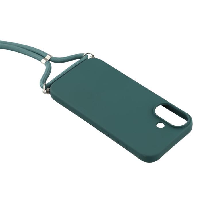 Bild 4, iPhone 17 Skal TPU Med Mobilsnöre Grön