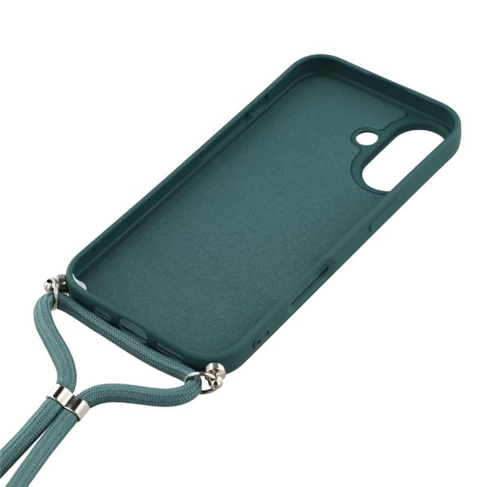Bild 5, iPhone 17 Skal TPU Med Mobilsnöre Grön