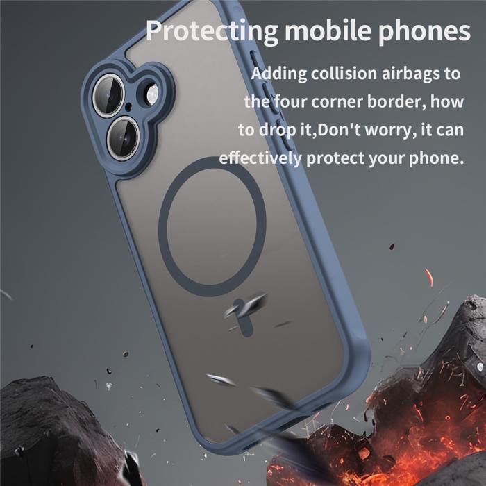 Bild 5, iPhone 17 Skal MagSafe Hybrid Blå