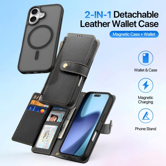 Bild 3, DUX DUCIS iPhone 17 2in1 Magnet Fodral Lawa Series Svart