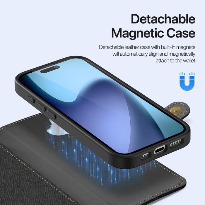 Bild 5, DUX DUCIS iPhone 17 2in1 Magnet Fodral Lawa Series Svart