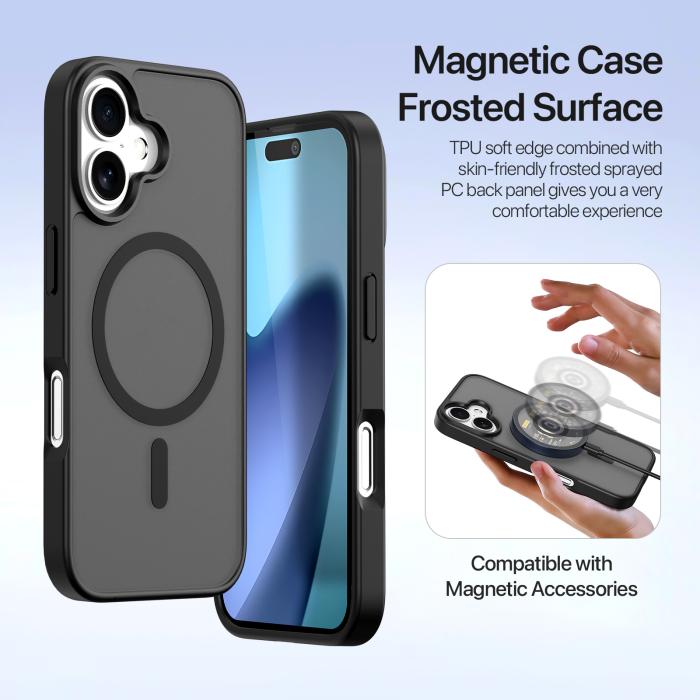 Bild 6, DUX DUCIS iPhone 17 2in1 Magnet Fodral Lawa Series Svart