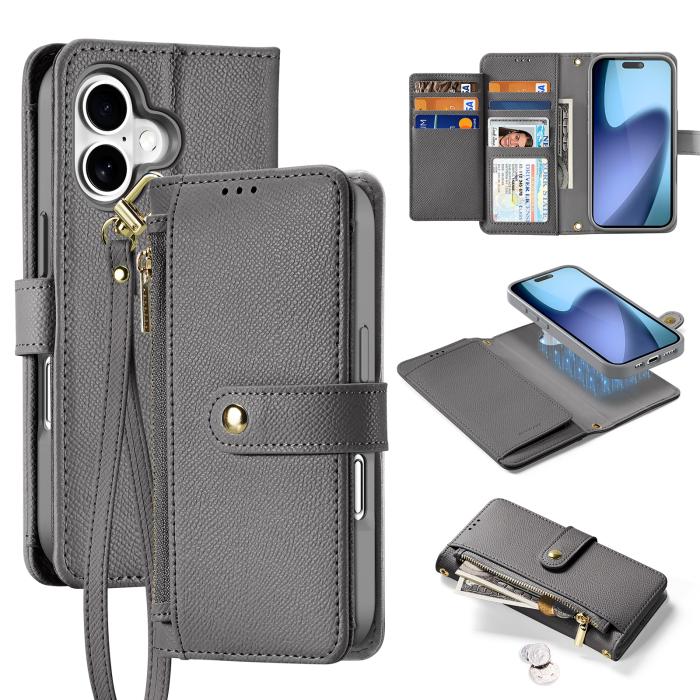 Bild 1, DUX DUCIS iPhone 17 2in1 Magnet Fodral Lawa Series Grå