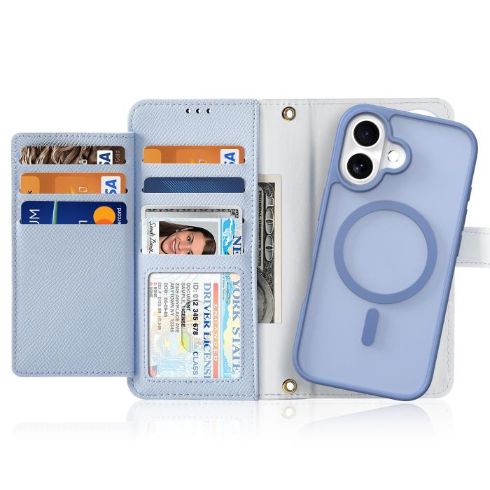 Bild 2, DUX DUCIS iPhone 17 2in1 Magnet Fodral Lawa Series Ljus Blå