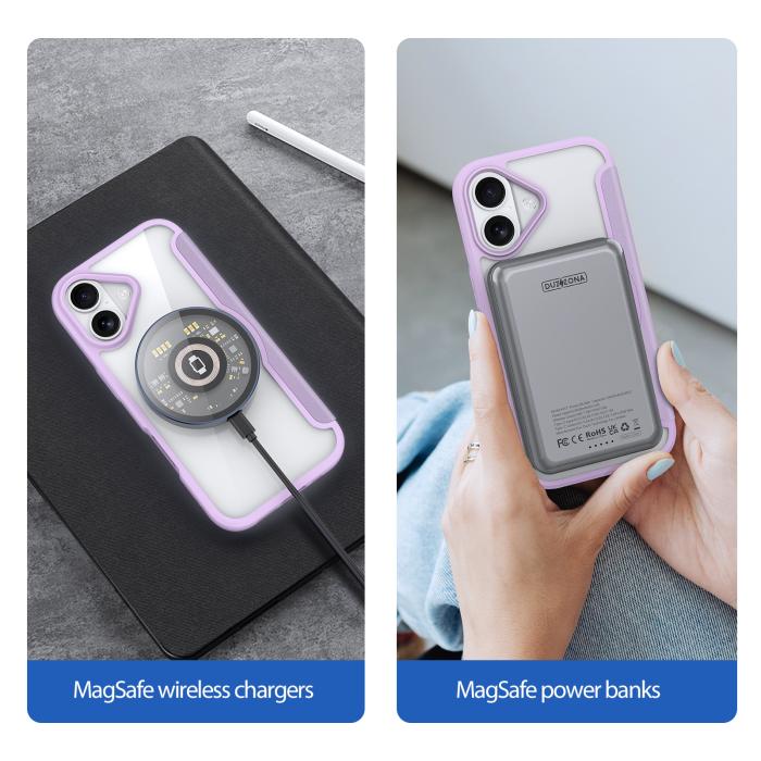 Bild 4, DUX DUCIS iPhone 17 Fodral MagSafe Skin X Pro Lila