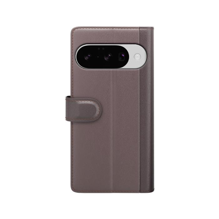 Bild 2, Google Pixel 10 Fodral Premium Äkta Läder Brun