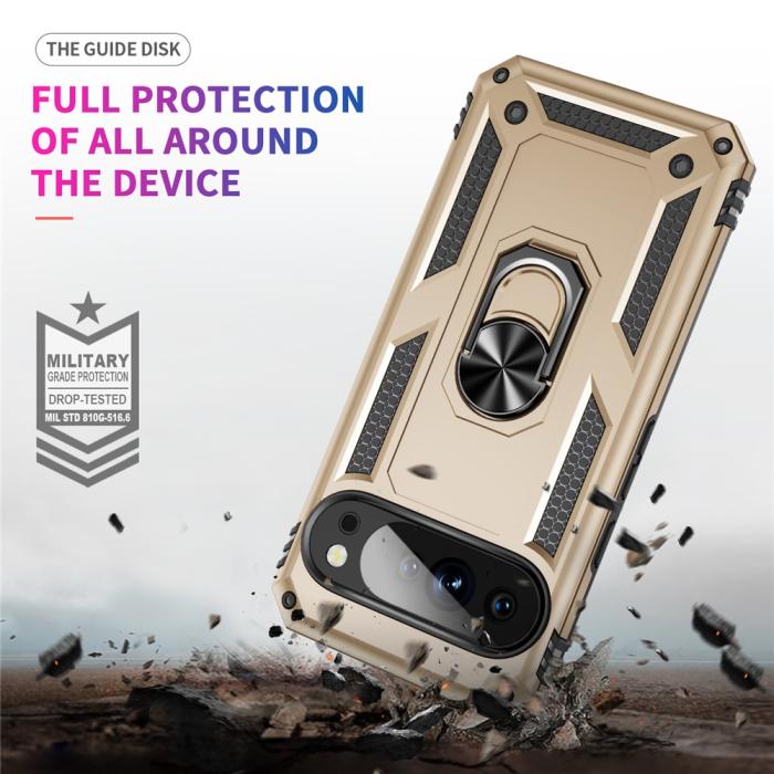 Bild 6, Google Pixel 10 / 10 Pro Skal Armor Ring Hybrid Guld