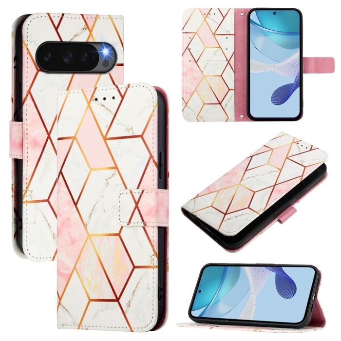 Bild 1, Google Pixel 10 / 10 Pro Fodral Marmor Rosa / Vit