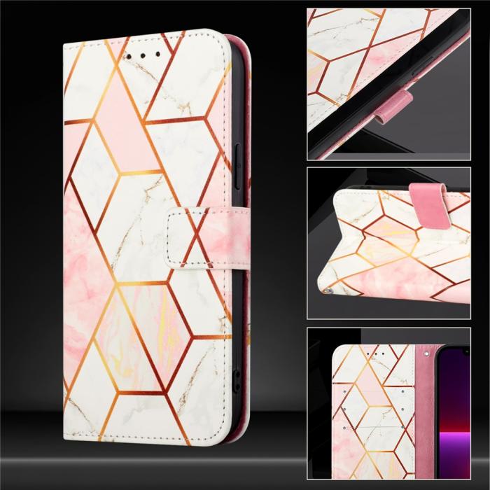 Bild 5, Google Pixel 10 / 10 Pro Fodral Marmor Rosa / Vit