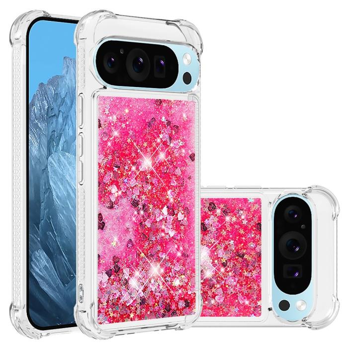 Bild 1, Google Pixel 10 / 10 Pro Skal Glitter Quicksand Rosa