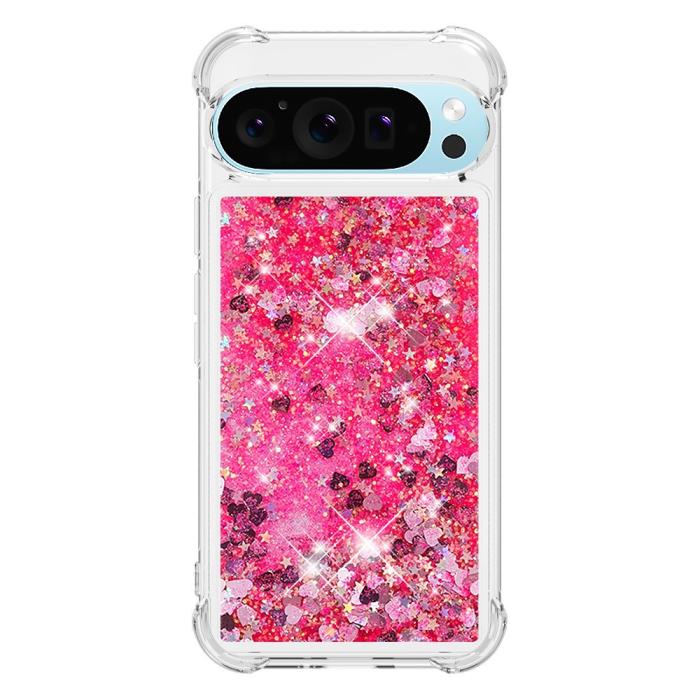 Bild 2, Google Pixel 10 / 10 Pro Skal Glitter Quicksand Rosa