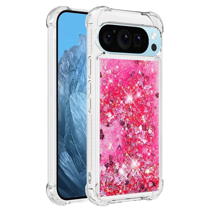 Bild 3, Google Pixel 10 / 10 Pro Skal Glitter Quicksand Rosa