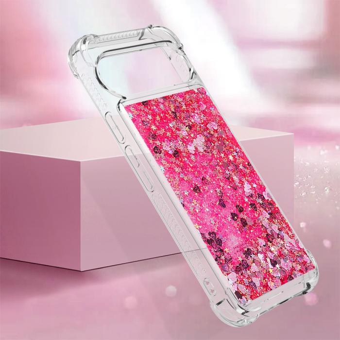 Bild 6, Google Pixel 10 / 10 Pro Skal Glitter Quicksand Rosa