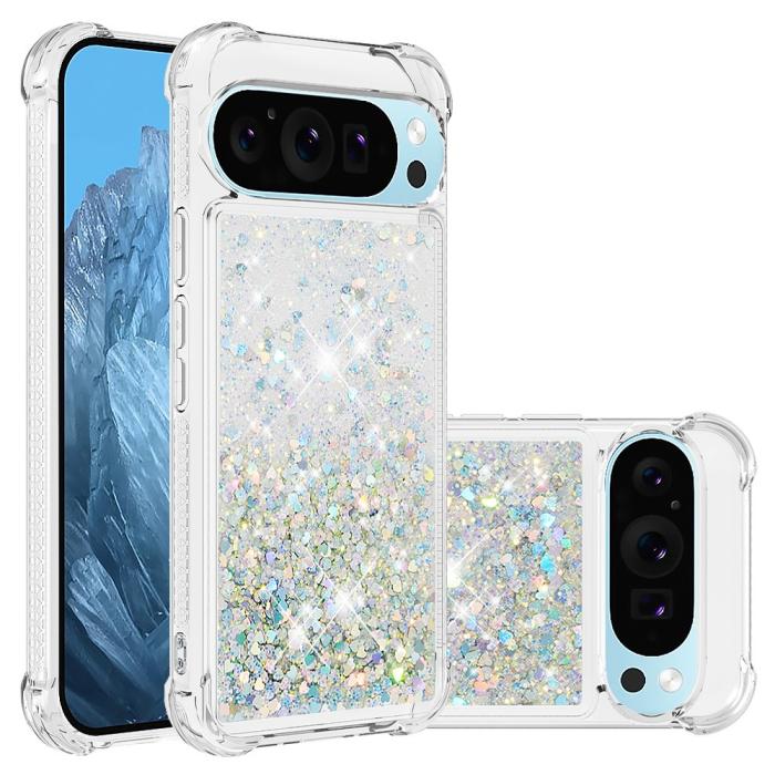 Bild 1, Google Pixel 10 / 10 Pro Skal Glitter Quicksand Silver