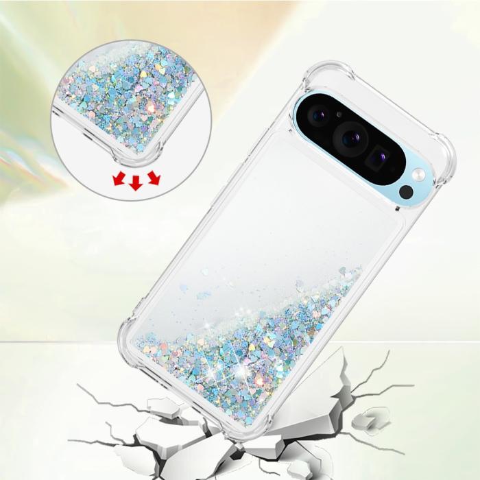 Bild 4, Google Pixel 10 / 10 Pro Skal Glitter Quicksand Silver