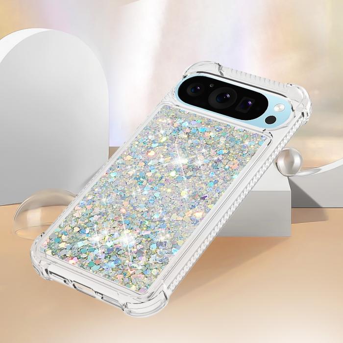 Bild 5, Google Pixel 10 / 10 Pro Skal Glitter Quicksand Silver