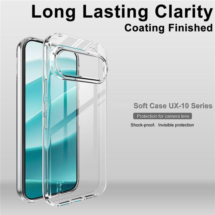 Bild 3, IMAK Google Pixel 10 / 10 Pro Skal Soft TPU Transparent