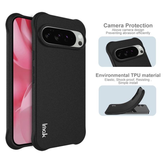 Bild 5, IMAK Google Pixel 10 / 10 Pro Skal TPU Shockproof Svart