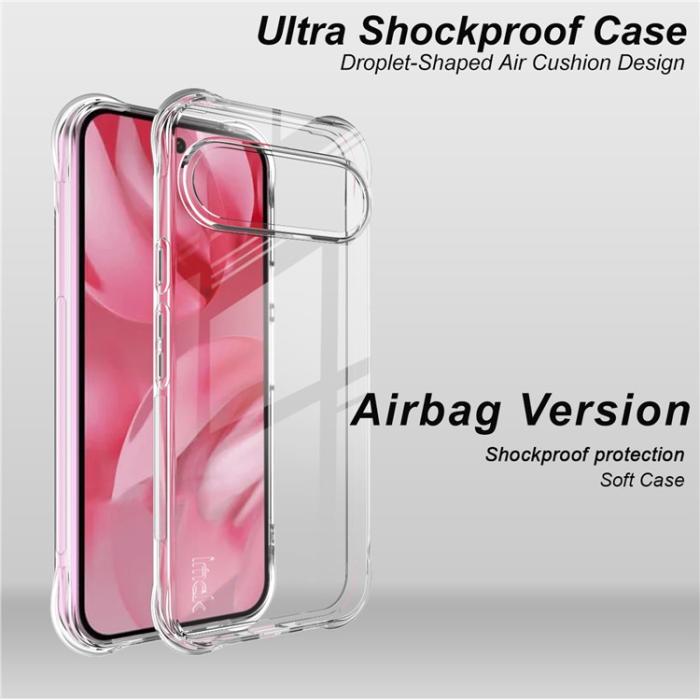 Bild 3, IMAK Google Pixel 10 / 10 Pro Skal TPU Shockproof Transparent
