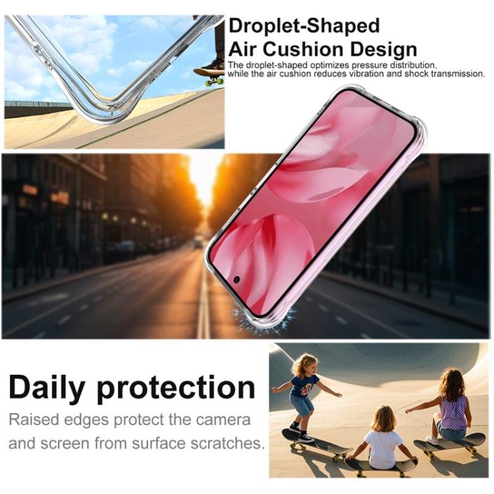 Bild 4, IMAK Google Pixel 10 / 10 Pro Skal TPU Shockproof Transparent