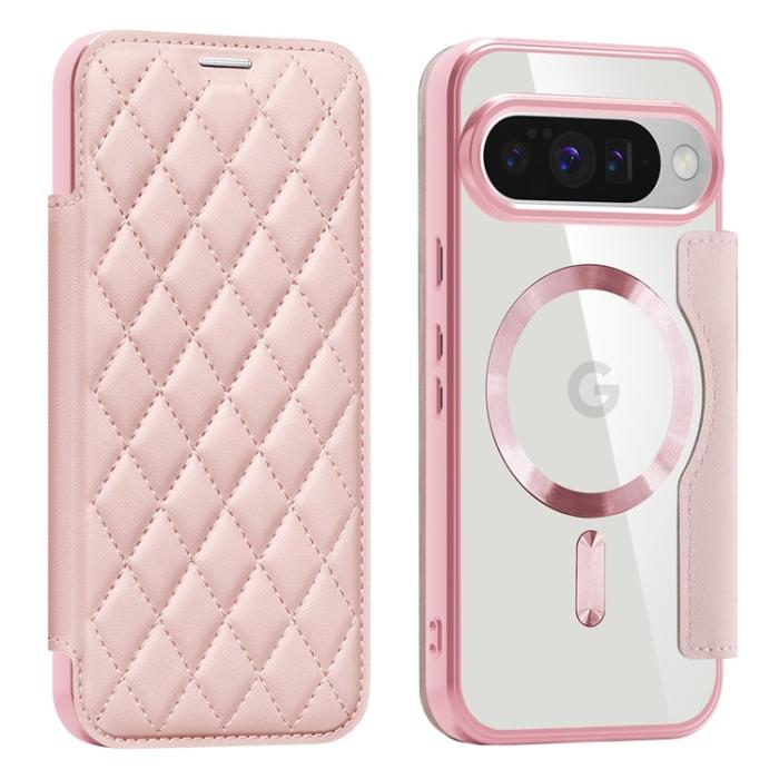 Bild 1, Google Pixel 10 / 10 Pro Fodral MagSafe Rhombus Rosa